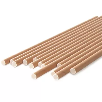 B003 牛皮紙吸管 6mm*21cm 25隻/包