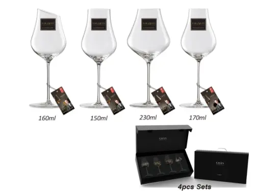 LS18-GES 手工水晶威士忌杯4入組 