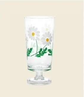 D1900 昭和高腳杯 雛菊 