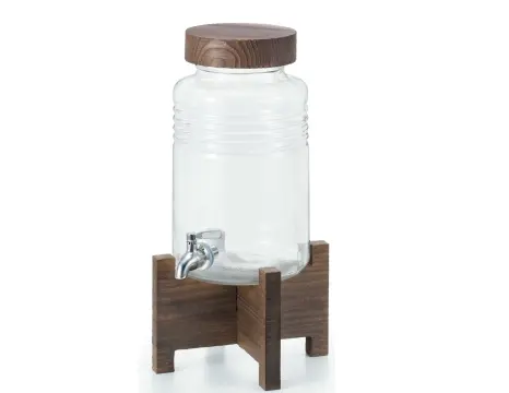 D8635 日製附木架燒酌瓶5L 