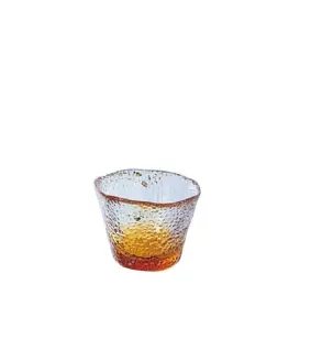 DF-79468 手作黃色琉璃清酒杯 