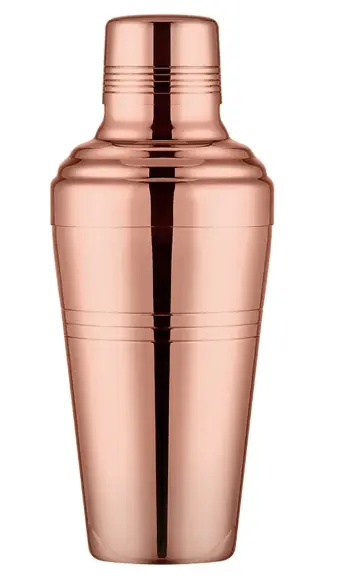 AD-0012 304不鏽鋼 日式加厚三節式雪克杯 510ml(玫瑰金色) 