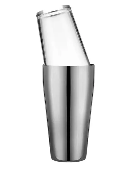 AD-0018 玻璃波士頓雪克杯
480/850ml(砂面銀色) 