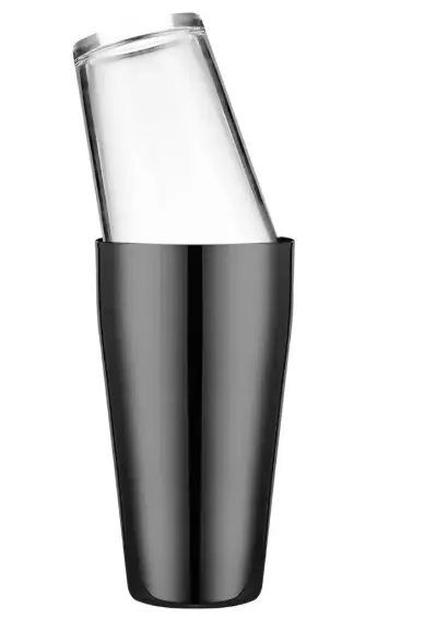 AD-0019 玻璃波士頓雪克杯
480/850ml(電鍍黑色) 
