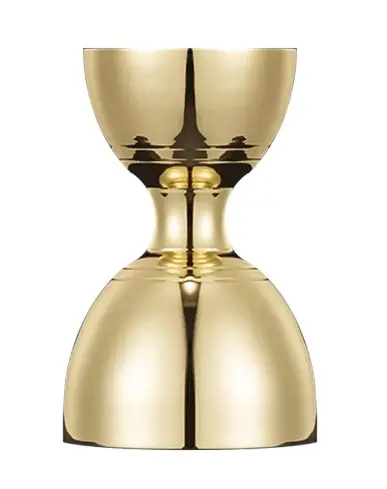 AD-0044 304不鏽鋼 印地安盎司杯 30/60ml(金色) 