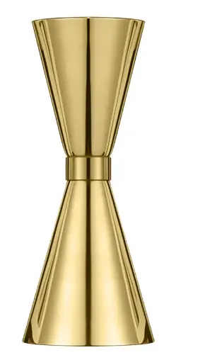 AD-0048 304不鏽鋼 刻度盎司杯 30/45ml(金色) 