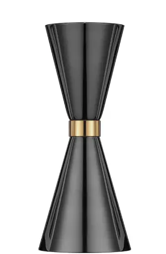 AD-0050 304不鏽鋼 刻度盎司杯 30/45ml(亮黑色) 