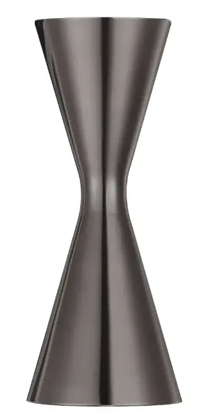 AD-0059 304不鏽鋼 刻度盎司杯一體成形款 30/60ml(亮黑色) 