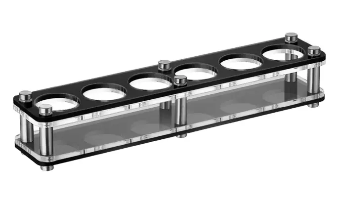 AD-0139 壓克力SHOT杯架 直排6格款(19ml以下shot杯適用) 