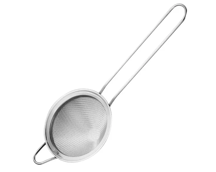 AD-L0287 304不鏽鋼 單層尖頭濾網 9cm(銀色) 