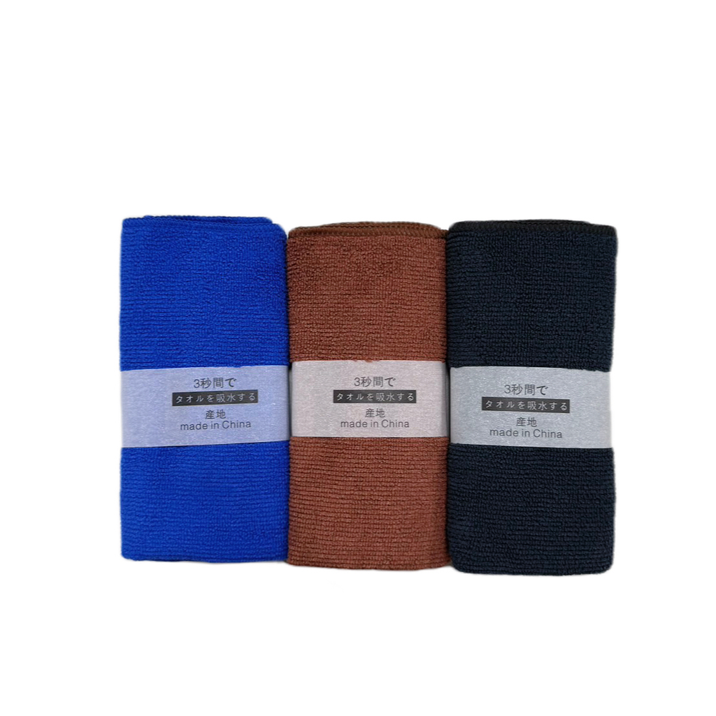 CNI-0001-2 潔客牌超細纖維抹布30*30cm 黑