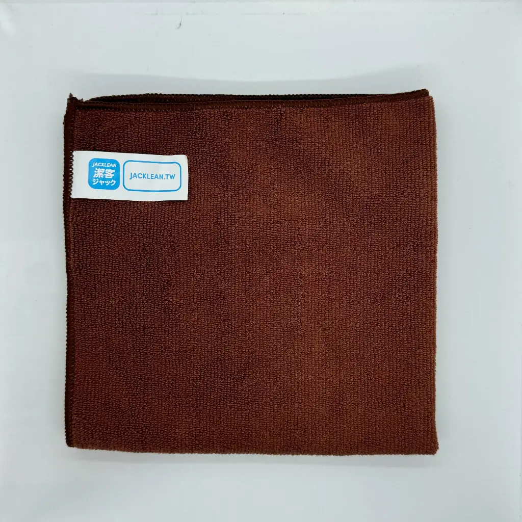 CNI-0002-1 潔客牌超細纖維抹布40*40cm 咖啡