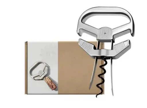 [AD-0314] AD-F0025-N 雙開式老酒開瓶器-銀色