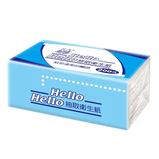 [A31001-4] A31001-4 藍中抽取式衛生紙 200張*48包/箱
